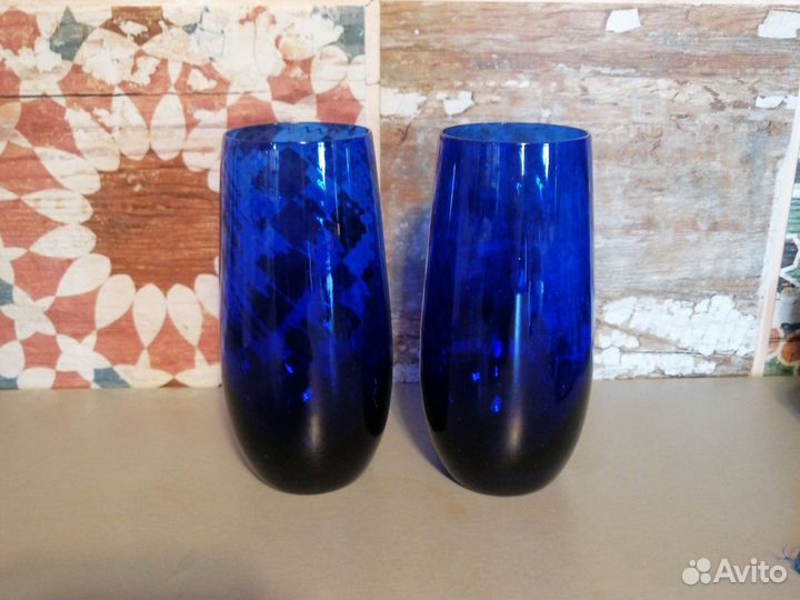 Бокалы цветное стекло