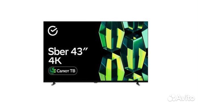 Телевизор Sber SDX-43U4124, 43, UHD 4K RAM 2GB