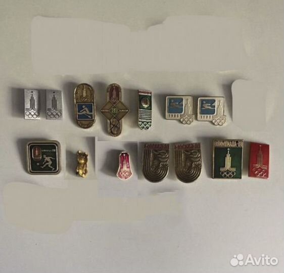 Значки Олимпиада 80