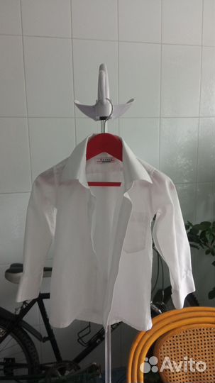 Рубашка белая. Рост 98-104