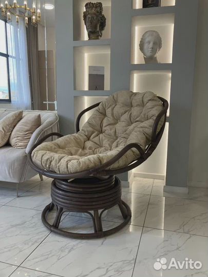 Кресло Папасан Челси вращающийся
