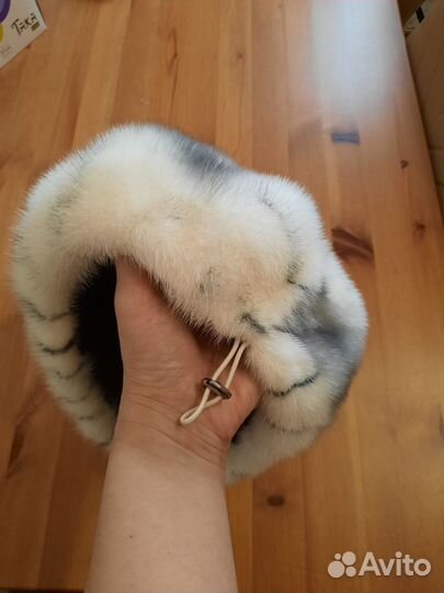 Берет женский норковый мягкий