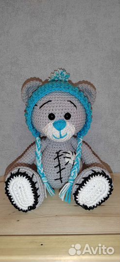 Вязаные игрушки-мишка тедди