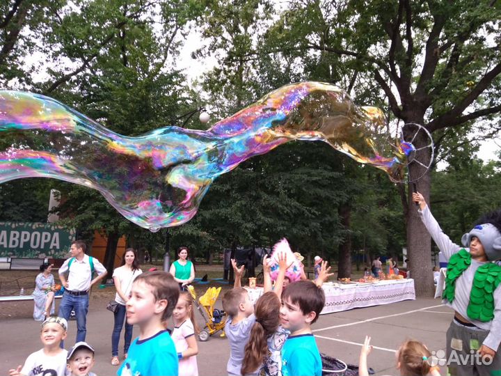 Шоу мыльных пузырей