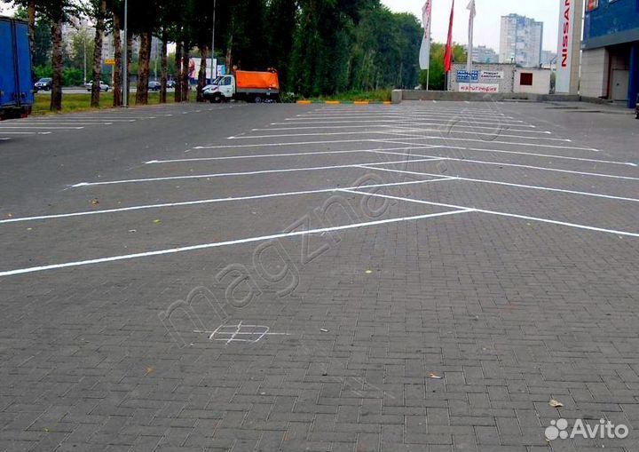 Разметка стоянки дорожная парковки арт. 201