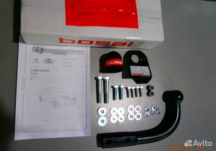 1234-А Фаркоп на Лада Веста (LADA Vesta) 2016