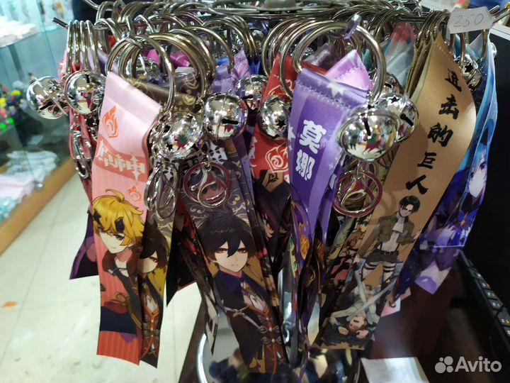 Брелки ленточки из игры Genshin impact новые