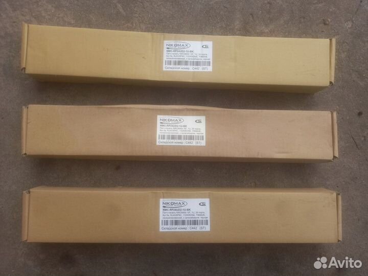 Патч-панель Nikomax NMC-RP24UD2-1U-BK