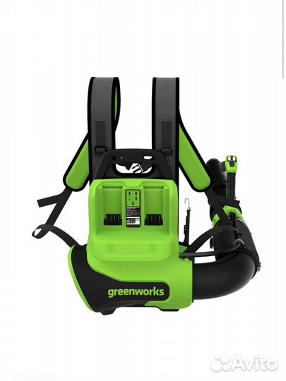Воздуходувка аккумуляторная greenworks ранцевая
