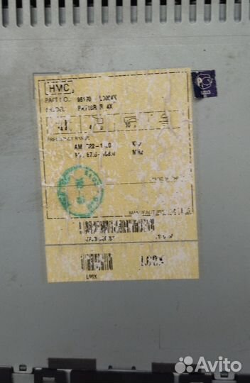 Штатная магнитола на Hyundai Solaris 1