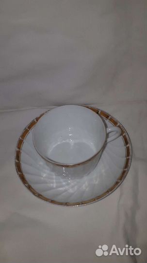 Чайная пара фарфор мскузнецова Д Ф
