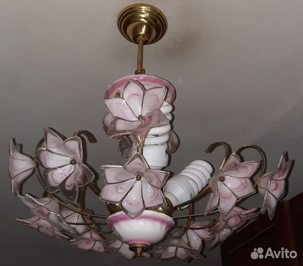 Продам люстру светодиодн. Грибы, люстру Лепестки