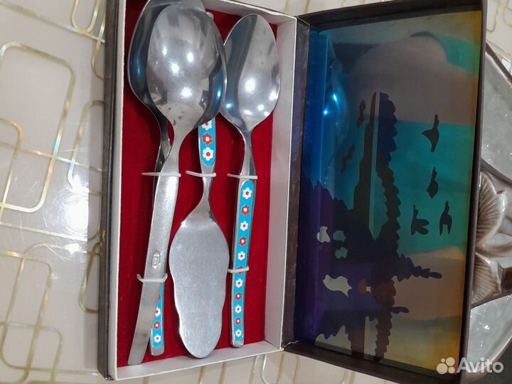 Мельхиоровые ложки столовые СССР