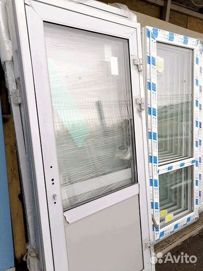 Двери алюминиевые входные 95х210