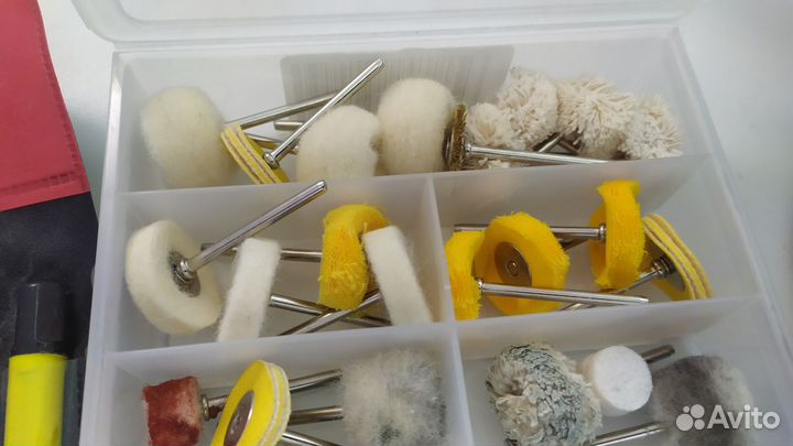 Гравер электрический + Доп. набор насадок+ 5 щеток