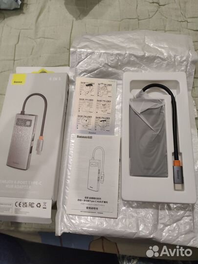 USB хаб 4 in 1 Baseus (Type-C to hdmi) Новый