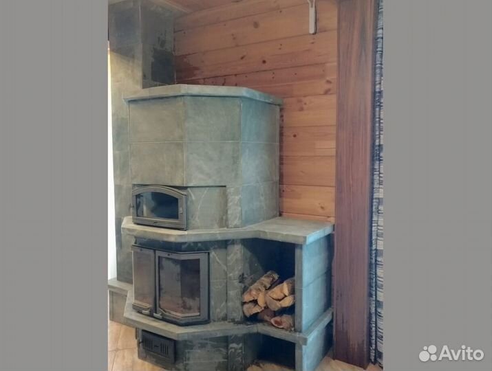 Печь камин полностью натуральный камень