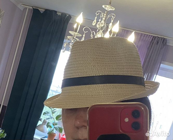 Соломенная шляпка женская