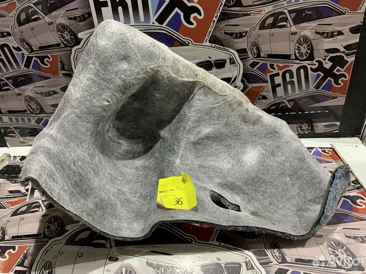 Шумоизоляция задней левой арки в багажнике BMW E63