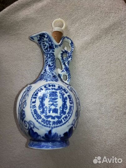 Фарфоровый кувшин, 2 графина тонкое стекло СССР