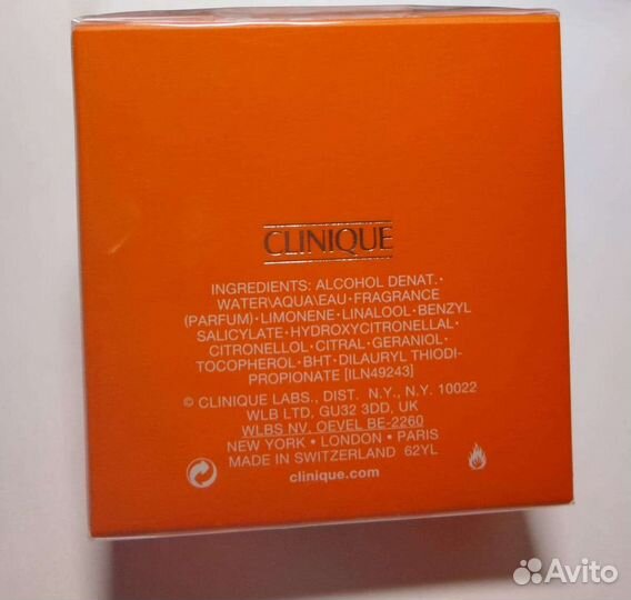 Туалетная вода Clinique Happy Оригинал