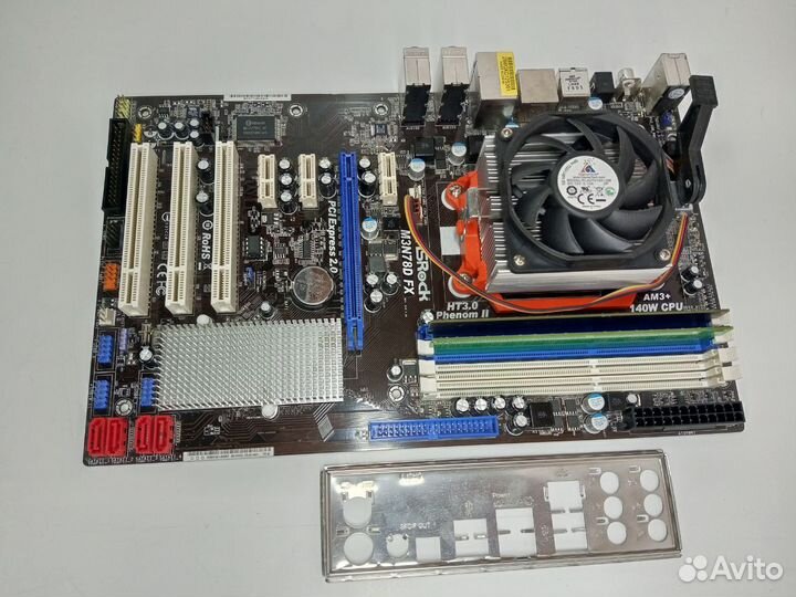 Комплект мать ASRock DDR3 4Гб процессор 2900 MHz