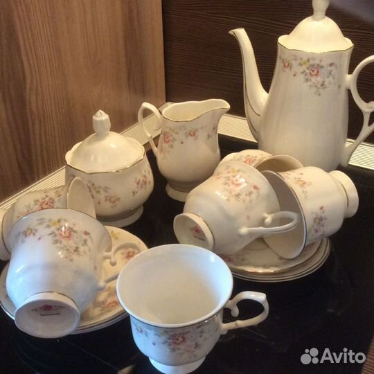 Сервиз кофейный очень нежный, новый
