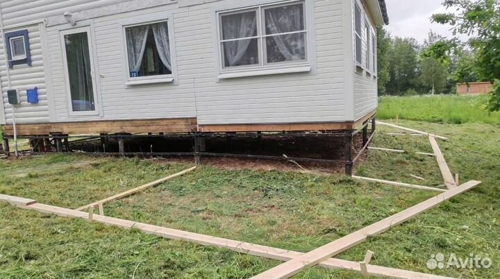 Винтовые сваи с монтажом