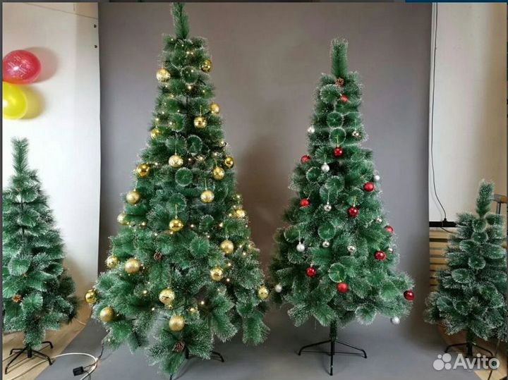 Елка искусственная с живыми шишками