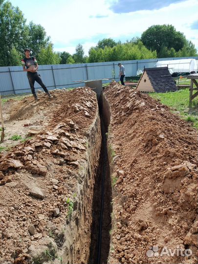 Копка траншей вручную