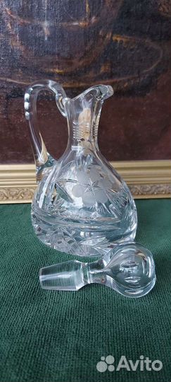 Ges.gesch графин хрустальный антикварный