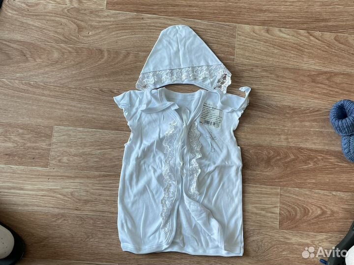 Новый крестильный набор 80 размер