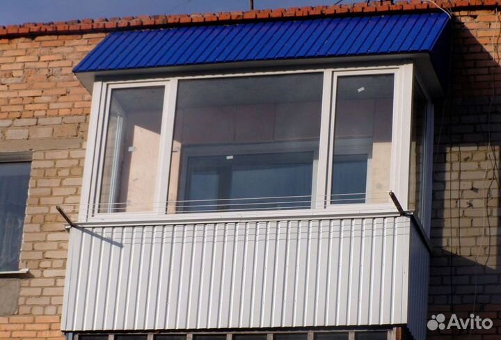 Крыша из профнастила для балконов