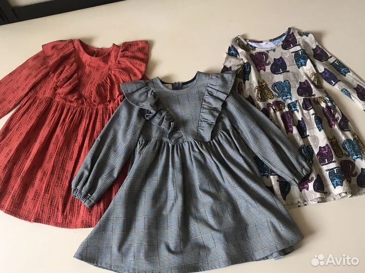 Платье для девочки 122, 3 шт