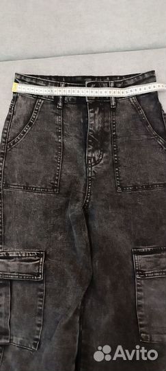 Джинсы женские широкие карго 42 размер