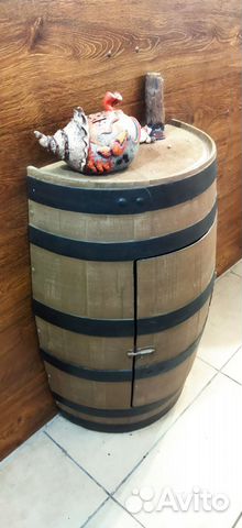 Бочка-тумба для интерьера полириетан