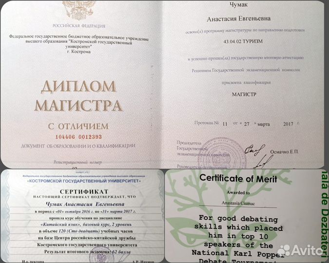 Переводчик итальянского, английского