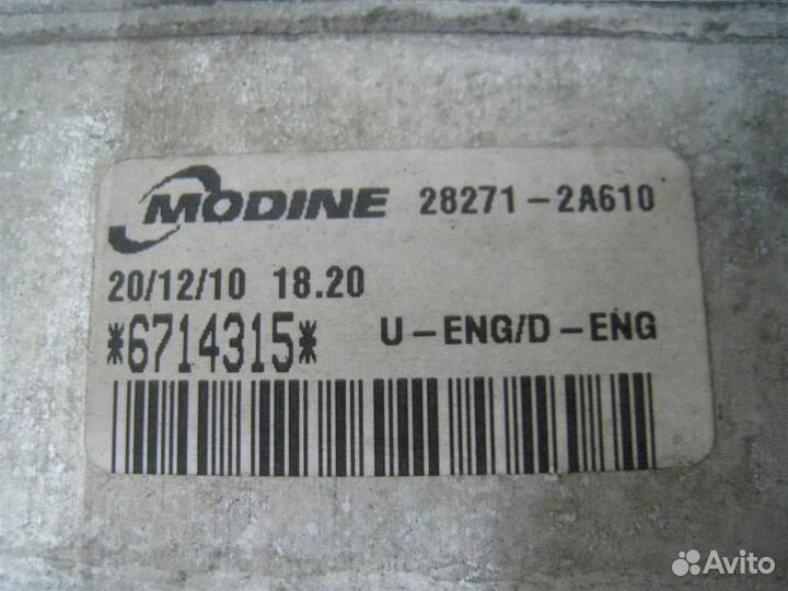 Интеркулер KIA ceed (ED) 2011