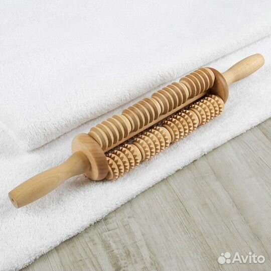 Массажёр для спины «Кукуруза», деревянный