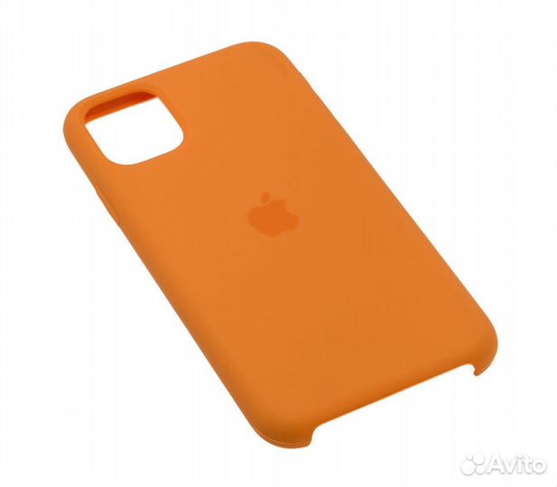 Чехол Silicone Case для iPhone 11 апельсиновый