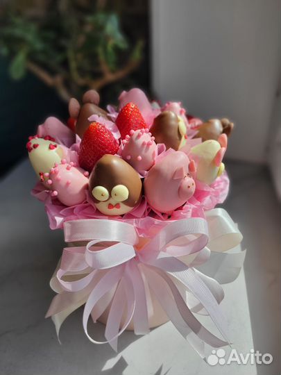 Букет из клубники в шоколаде