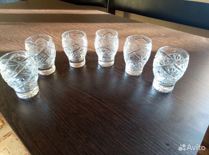 Хрустальные бокалы для коньяка СССР