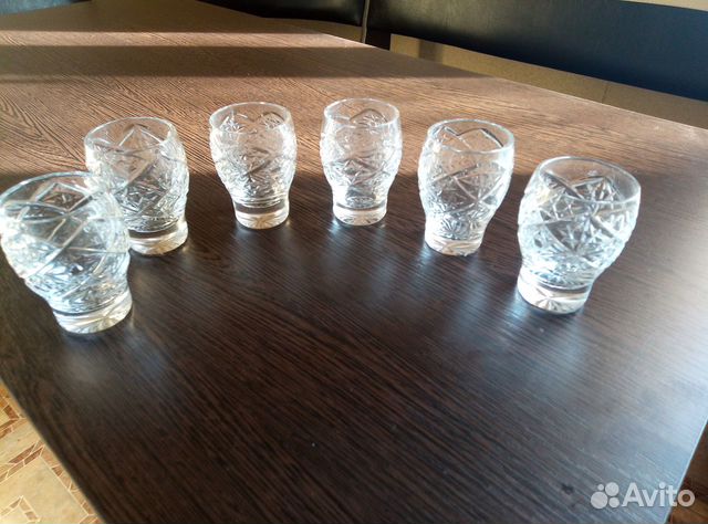 Хрустальные бокалы для коньяка СССР