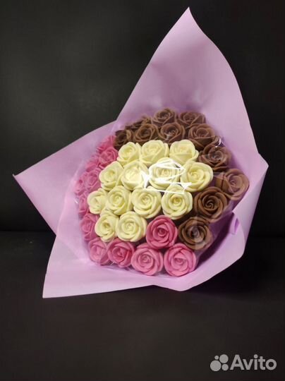 Шоколадные Розы - 37 шт в Букете