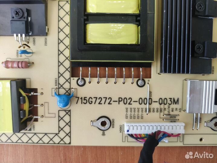 Материнская плата, блок питания philips 55