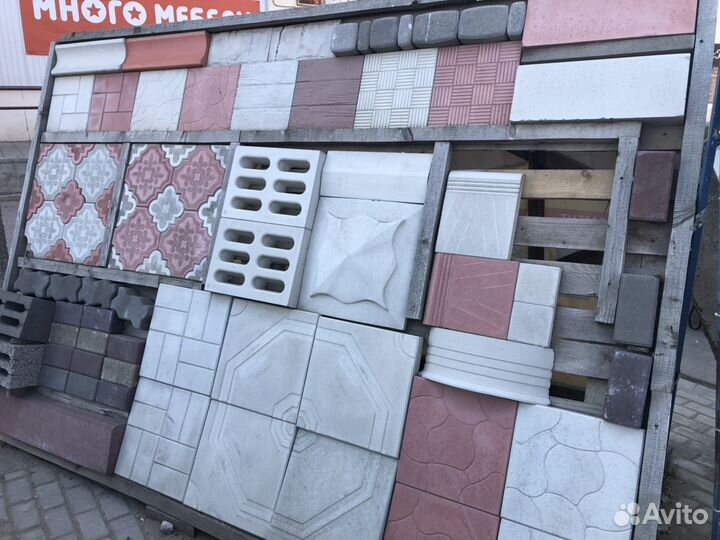 Блоки керамзитные, бетонные Плитка тротуарная, бру