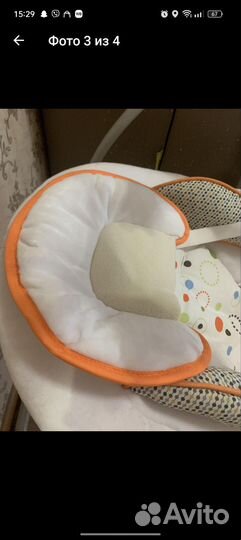 Детские электронные качели шезлонг