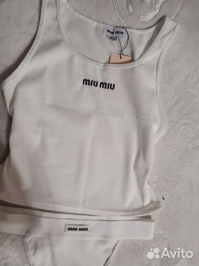 Комплект трусы и майка женские miu