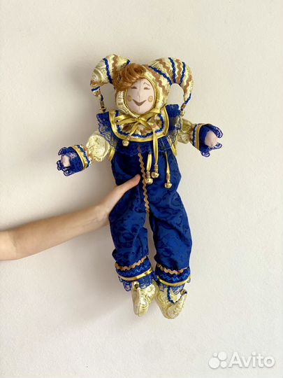 Игрушка Шут Клоун ручной работы