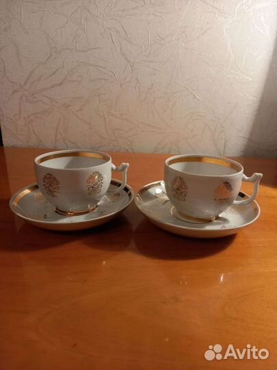 Чашка с блюдцем Вербилки фарфор